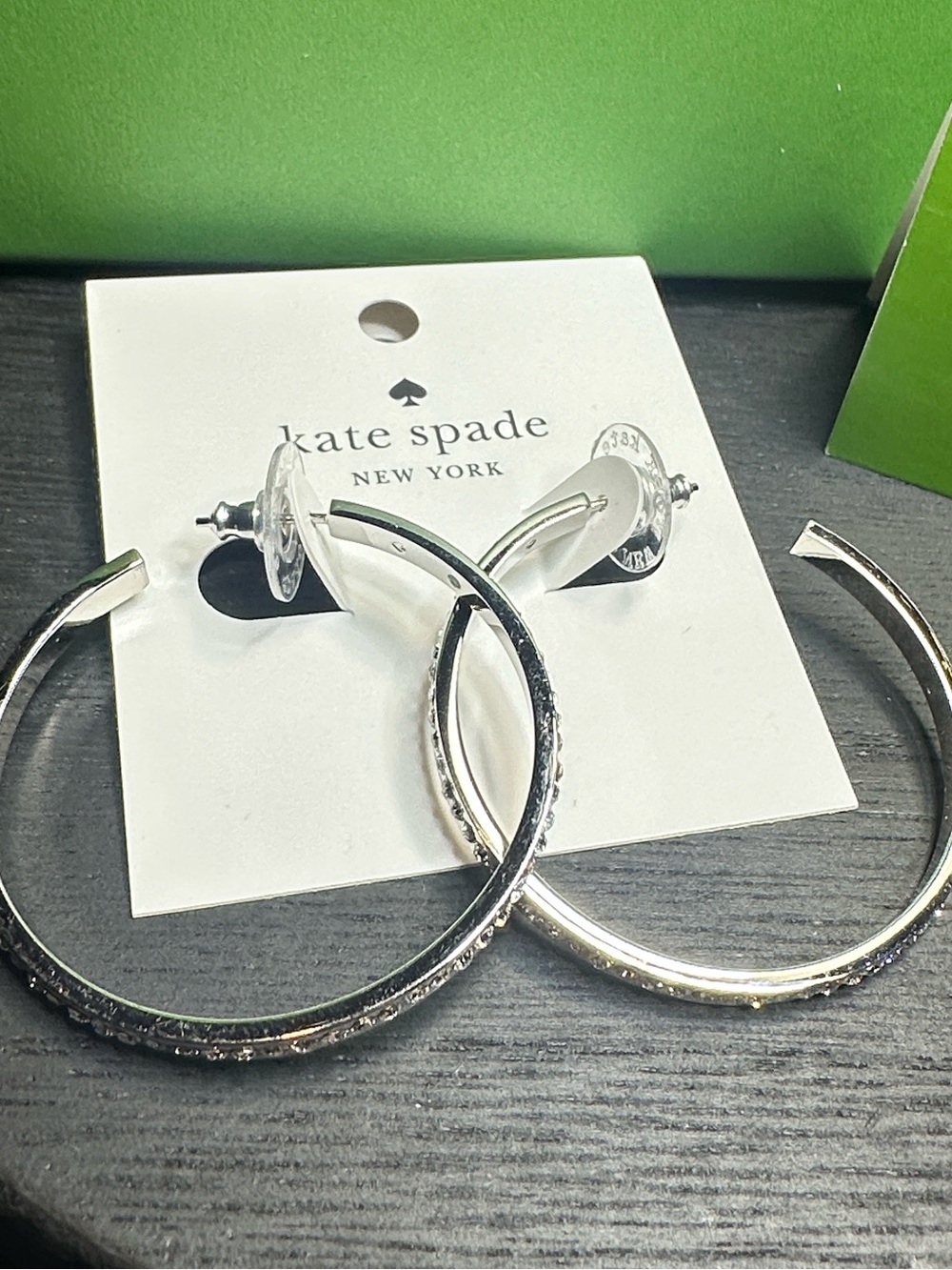 Kate Spade Earrings hoops “Ring it up” New